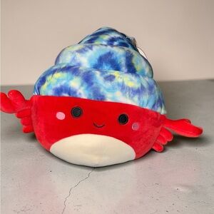 Squishmallow Indie Hermit Crab Tie Dye Shell Plush NWT Kellytoy Cute Collectible